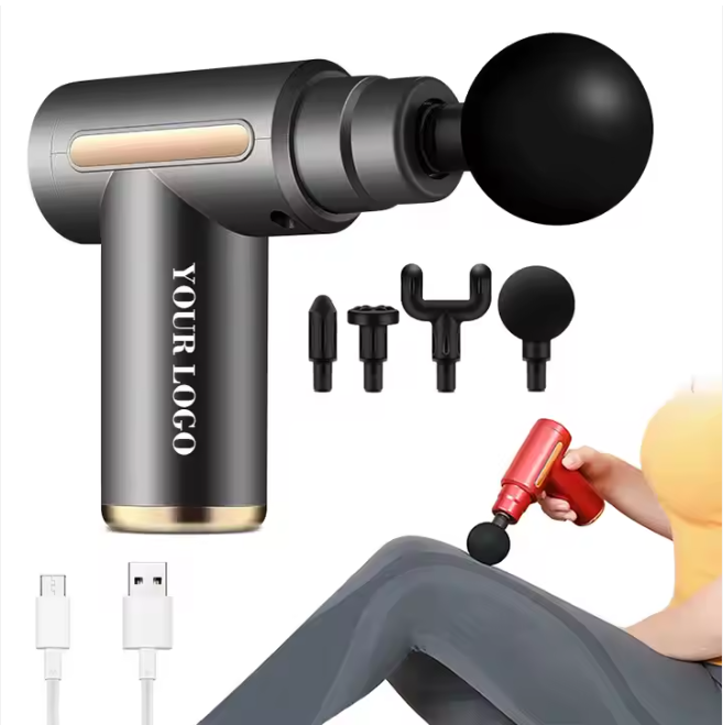 Pistolet de Massage Portable Sans Fil Rechargeable