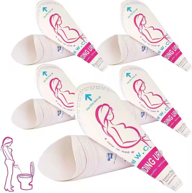 Pack de 20 de pièce de Dispositif de pipi en papier pour femmes