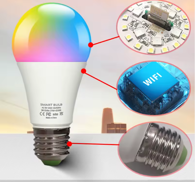 Ampoule Led intelligente Wifi, ampoule temporisée à distance