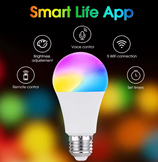 Ampoule Led intelligente Wifi, ampoule temporisée à distance