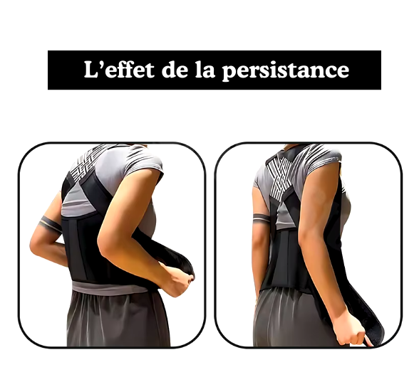 Correcteur de posture respirant à haute élasticité
