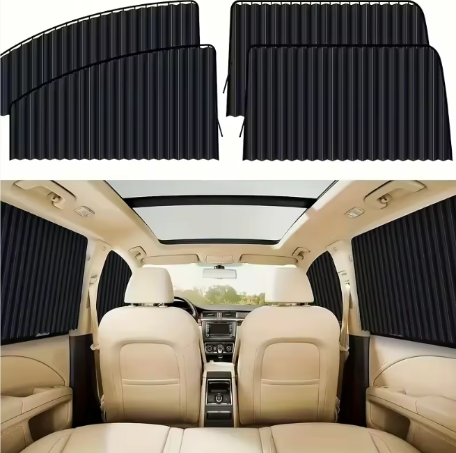 Pack de 4 Pare-soleil magnétique pour voiture