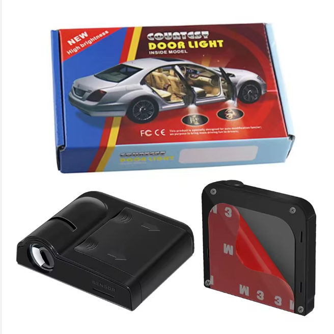 Projecteur Sans Fil à Logo LED pour Porte de Voiture pour les 4 côtés