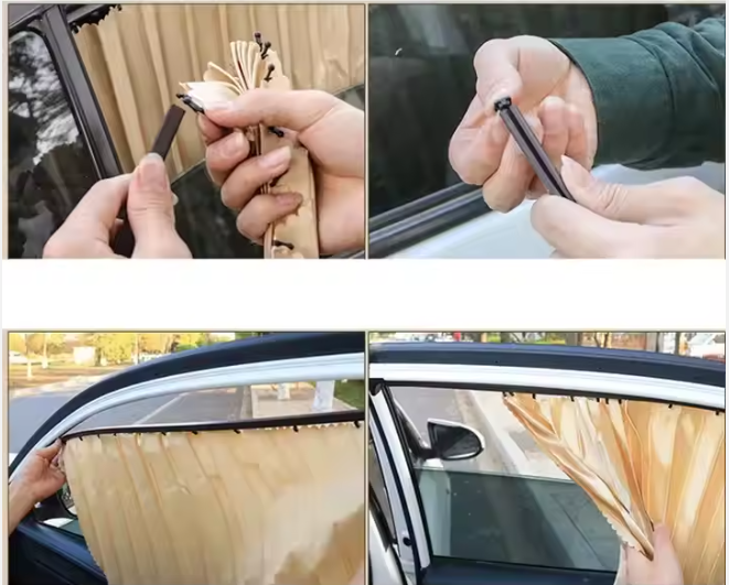 Pack de 4 Pare-soleil magnétique pour voiture