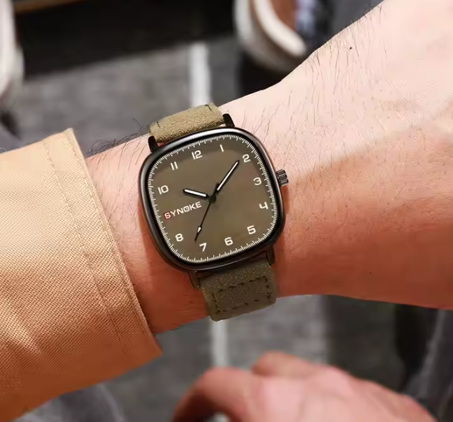 Montre-bracelet à quartz pour hommes