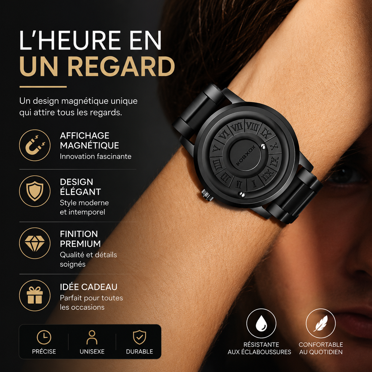 Montre Magnétique Élégante – L'innovation au service de votre style