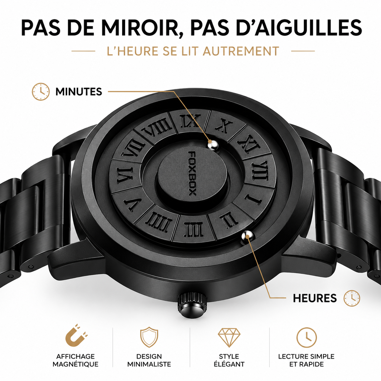 Montre Magnétique Élégante – L'innovation au service de votre style