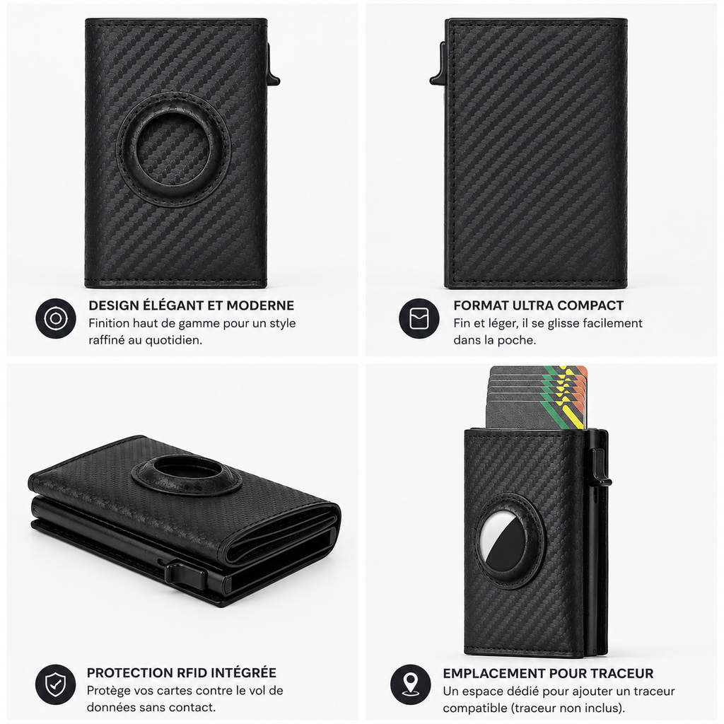 Portefeuille Premium à Éjection Automatique RFID