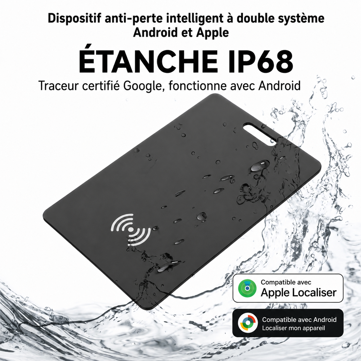 Carte Localisation Intelligente Anti-Perte Ultra-Fine