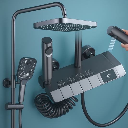 Ensemble de douche numérique multifonctionnel moderne