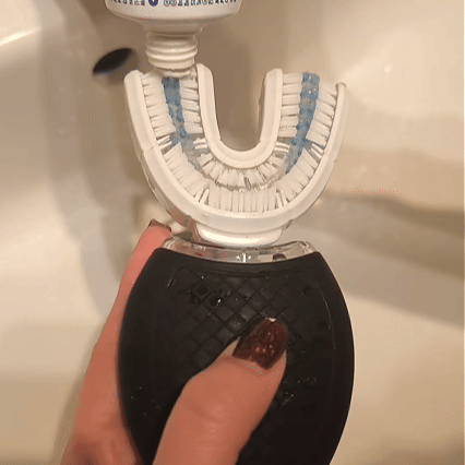 🦷 Kit Complet de Brosse à Dents Électrique 360° en U – Nettoyage Intelligent pour Toute la Famille