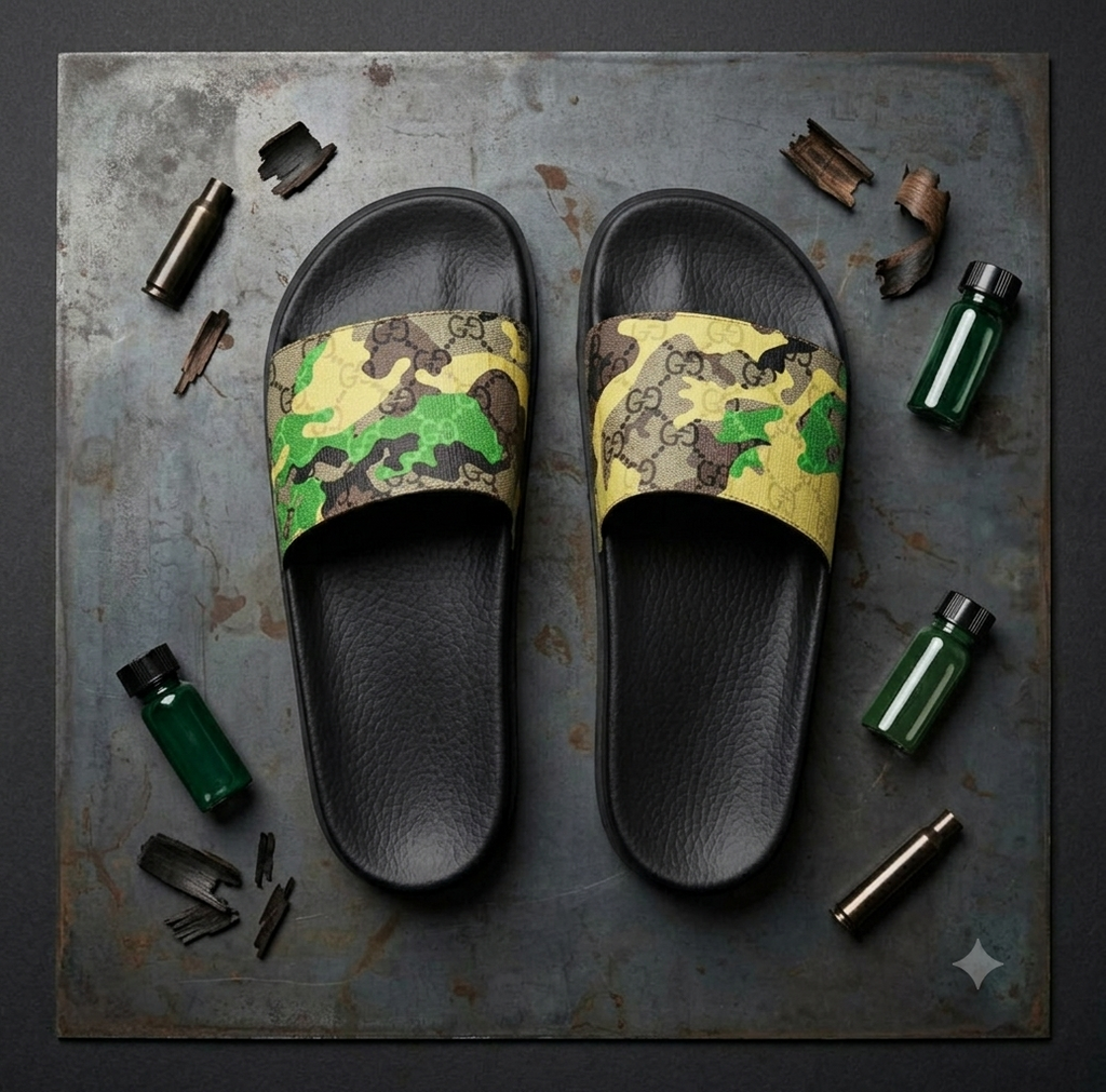 Claquettes Premium Camouflage UrbanFlex™ Homme