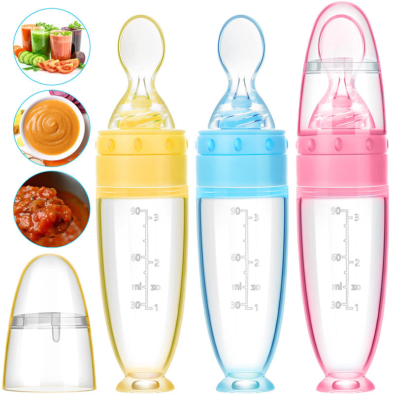 🍼 Biberon-Cuillère en Silicone – Des Repas Plus Simples Pour Bébé et Plus Pratiques Pour Vous
