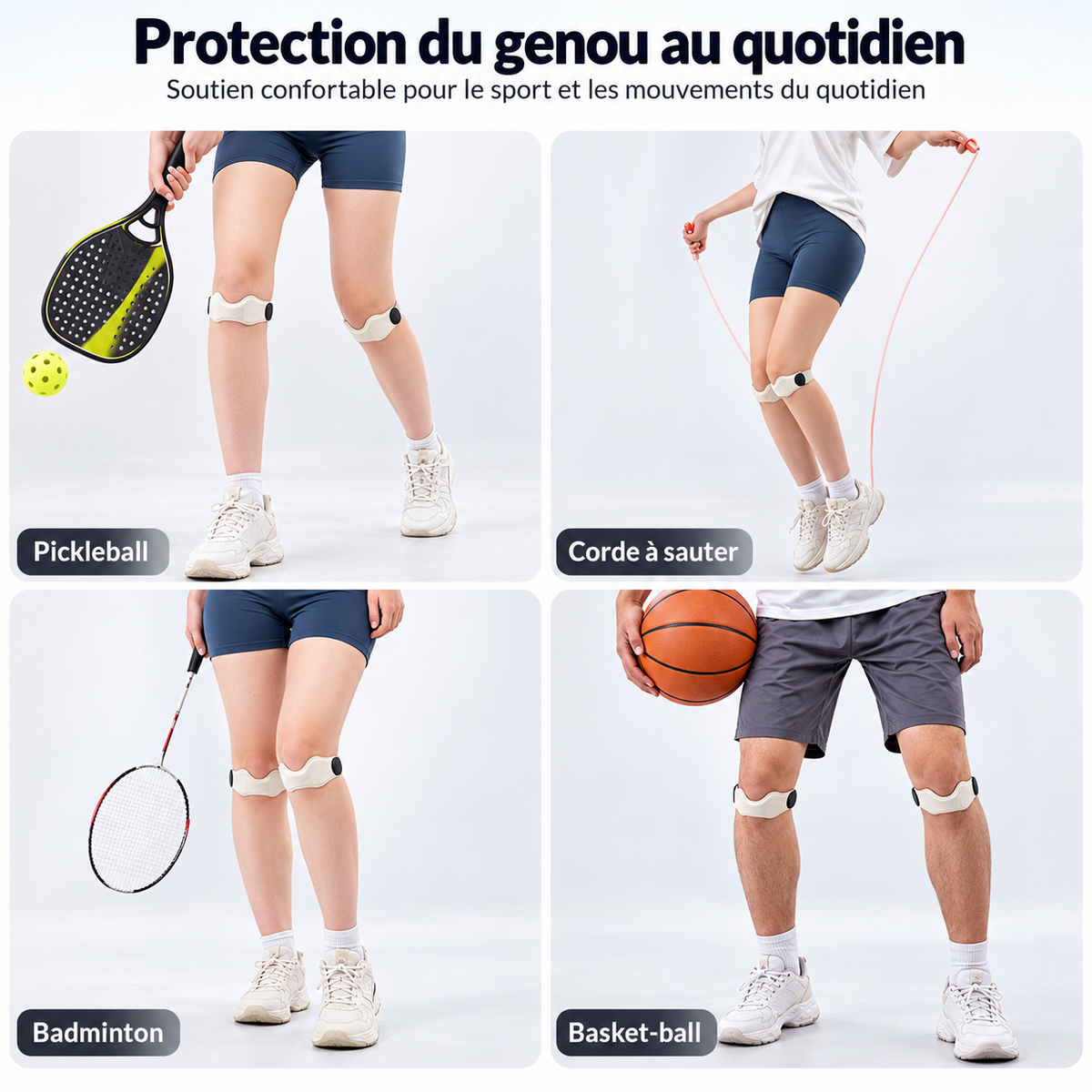 Genouillère Rotulienne Réglable – Soutien du Genou & Confort Articulaire